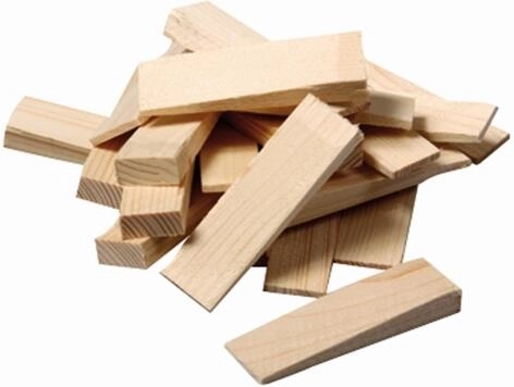 Træmontagekiler 80 × 25 × 10–1 mm, 20 stk.