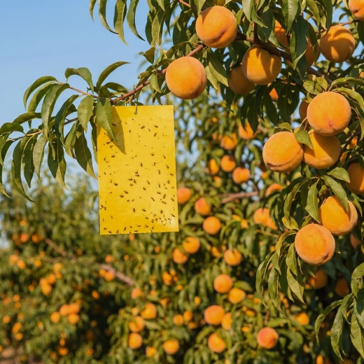 Gul dobbeltklæbende limfælde til insekter 10 stk.