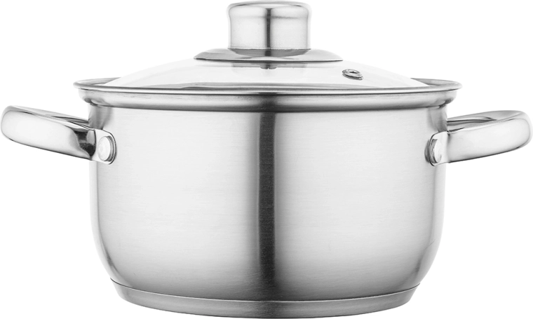 Fabio rustfri gryde med låg 16 cm, 1,9 l
