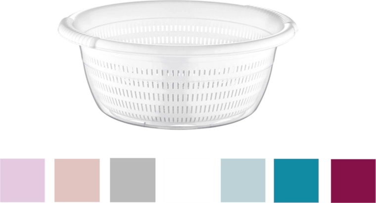 Skål med integreret afdrypper 6 l transparent Emerald