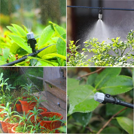 Have-mist- og drypvandingssæt 10 m, sæt med 10 dyser