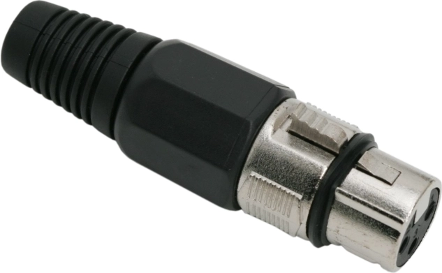 3-polet XLR-hanstik til mikrofonkabel
