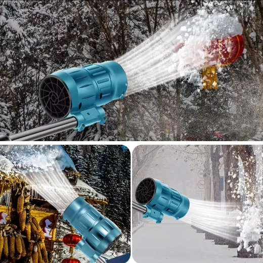 Batteridrevet løvblæser med sammenklappeligt håndtag, 2× 3000 mAh