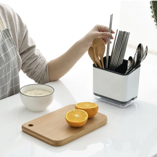 Bestikholder til vasken, organizer - sort