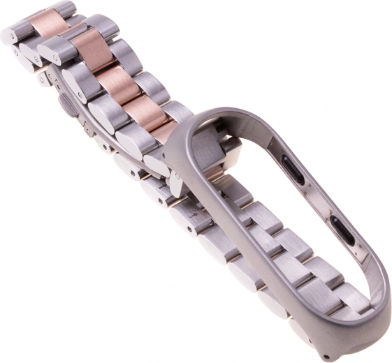 Armbånd Xiaomi Mi Band 3/ Xiaomi Mi Band 4 - sølv rosaguld