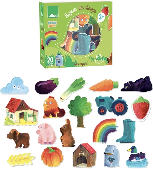 Vilac træmagnetter Land