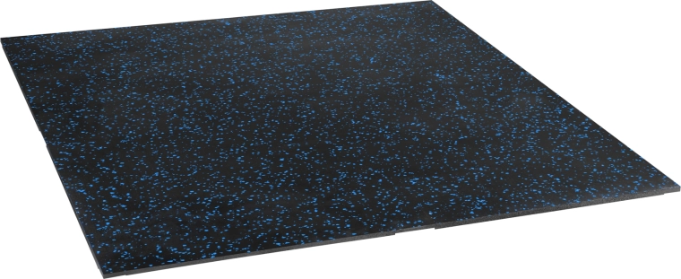 Gummifitnessgulv POS15 sort‑blå – 2. sortering