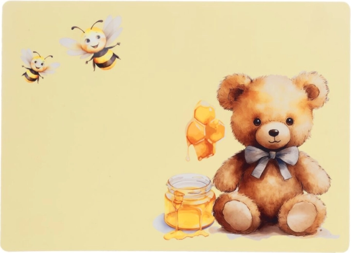 Børne-dækkeserviet UH bamse 35 × 25 cm