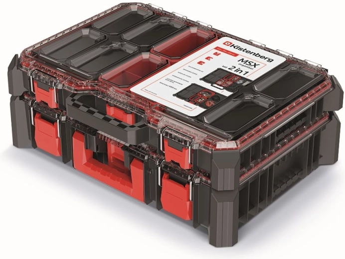 Organizer MSX sæt 54,3 × 39 × 20 cm, sort