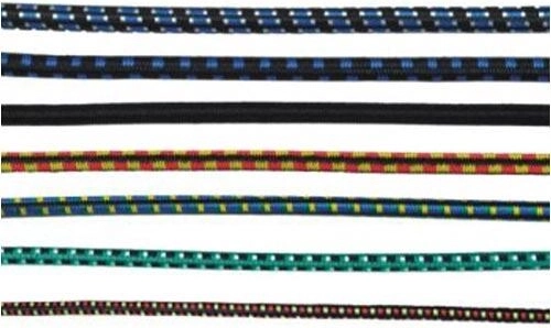 Elastisk reb/gummireb 6 mm, længde 100 m