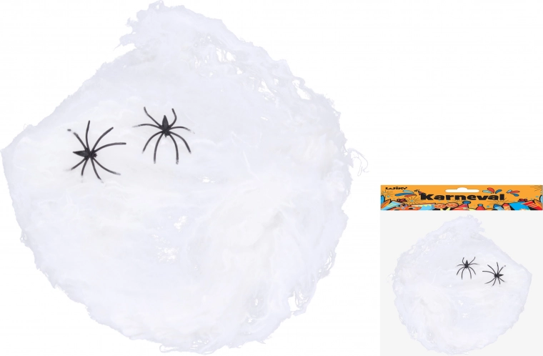 Karneval dekoration Edderkoppespind med Edderkop