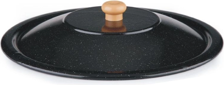 Emaljeret låg 38 cm til gryde 13 l