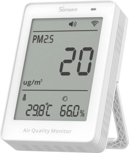 Sonoff AirGuard Wi‑Fi LCD-luftkvalitetsmonitor PM2.5/PM10