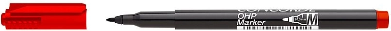 Permanent marker CONCORDE OHP M, rød