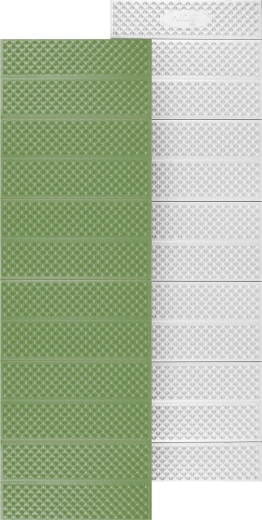 Sammenfoldelig skumliggeunderlag med reflekslag grøn