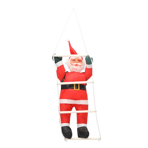 Juledekoration Santa, der klatrer op ad en stige, 60 cm