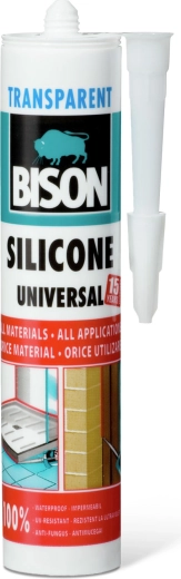 Bison universel transparent silikone 280 ml