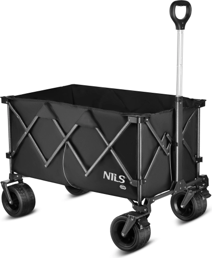 Sammenklappelig campingvogn XXL NILS Camp, sort