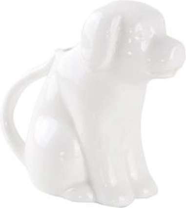 Keramisk mælkekande formet som hund 12,5 × 7 × 11,8 cm