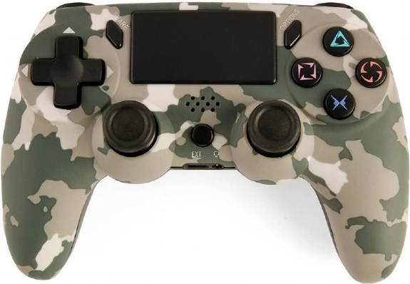 Trådløs spilcontroller til PlayStation 4 og PC i camouflage-design