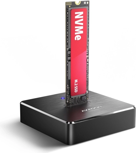Axagon dockingstation USB-C 3.2 Gen 2 til M.2 NVMe/SATA SSD 10 Gbps - 1 stk.