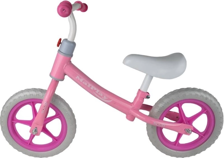 Børne løbecykel pink-hvid