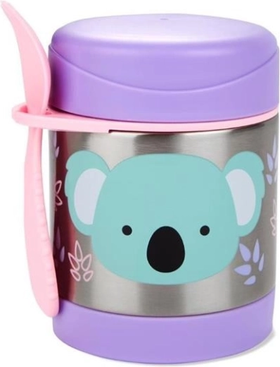 Skip Hop Zoo rustfri termobeholder til mad med ske-gaffel koala 325 ml