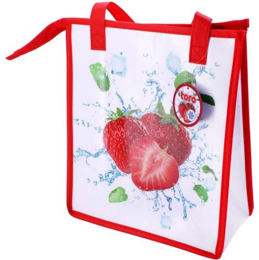 Termotaske med lynlås Toro jordbær 32 × 27 × 13 cm