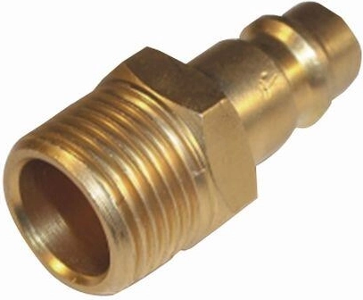 Messingnippel med udvendigt gevind 1/2"