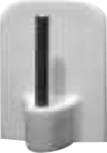 Selvklæbende cafe-gardin kroge hvide (plast og metal, 100 stk)