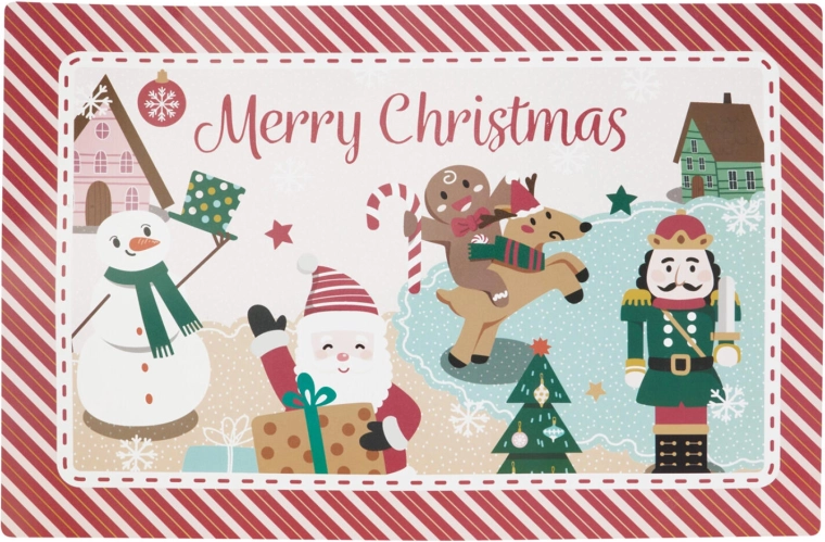 Juleunderlag i plast 43,5 × 28,5 cm