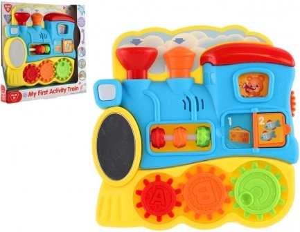 Lærerigt aktivitets-tog til de mindste med lys og lyde