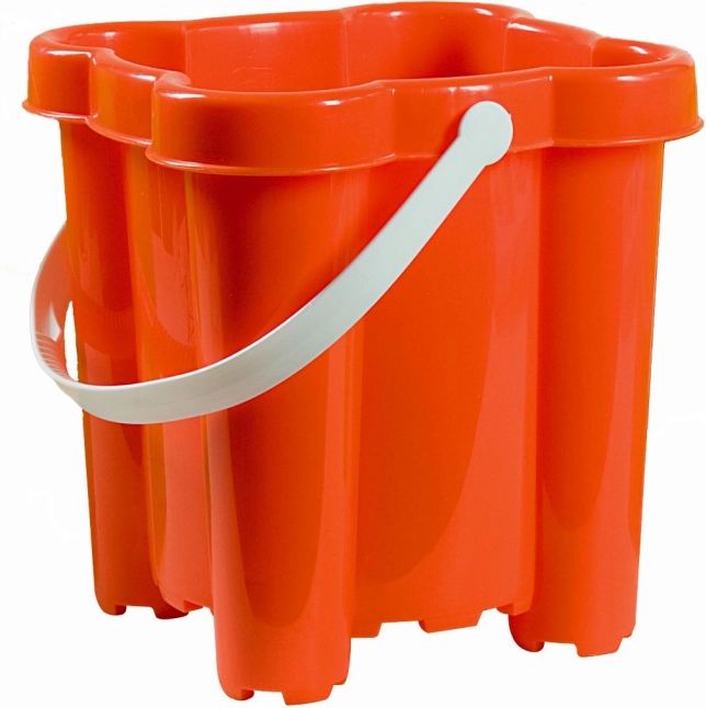 Androni spand borg med 4 tårne, højde 20 cm – Rød