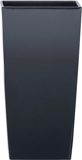 Urtepotte Urbi Square Matt med indsats, antracit, 17 × 17 × 32,5 cm