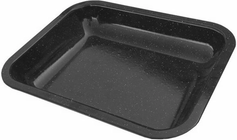 Emaljeret bradepande 29 × 23 × 4,5 cm