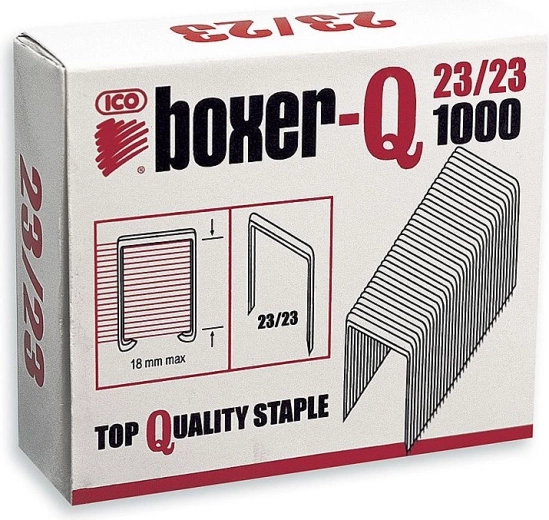 Hæfteklammer 23/23, galvaniserede, 1000 stk.