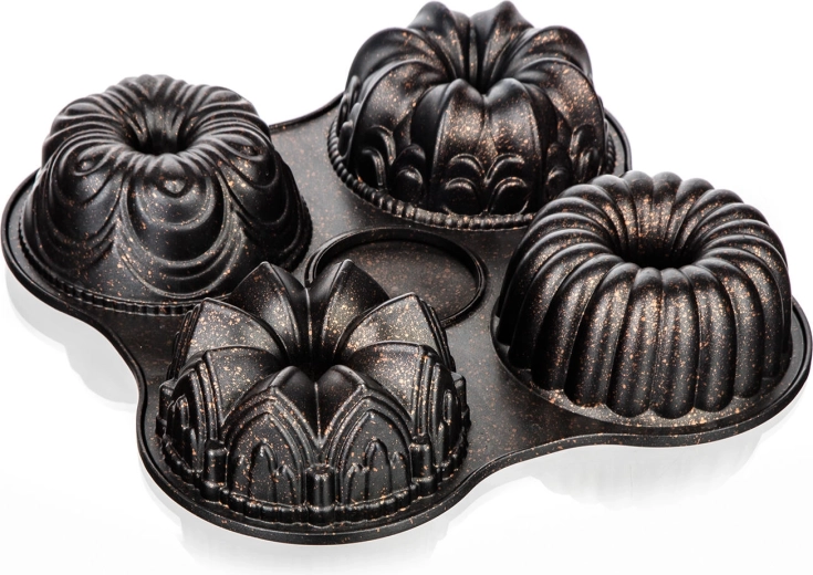 Form til 4 kugelhopf MAJESTIC Margarita 14 cm med nonstick-belægning