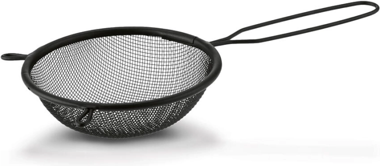 Metalsigte til køkken 12 cm, sort