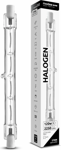 Modee halogenpære R7S 118 mm 120 W varm hvid, dæmpbar