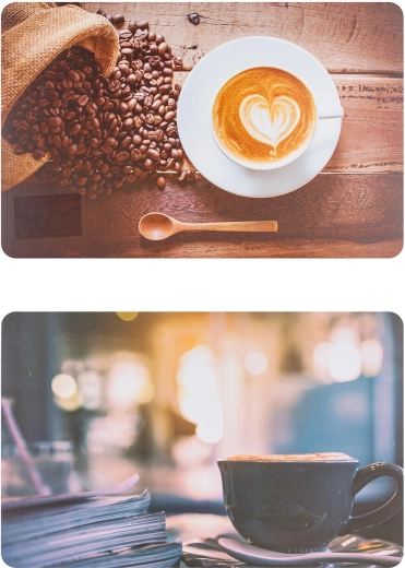 Dækkeserviet Coffee 43 × 28 cm, polypropylen, mix af dekorer