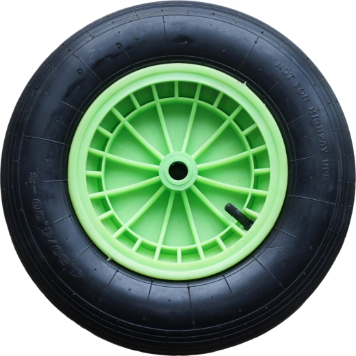 oppusteligt hjul lysegrønt