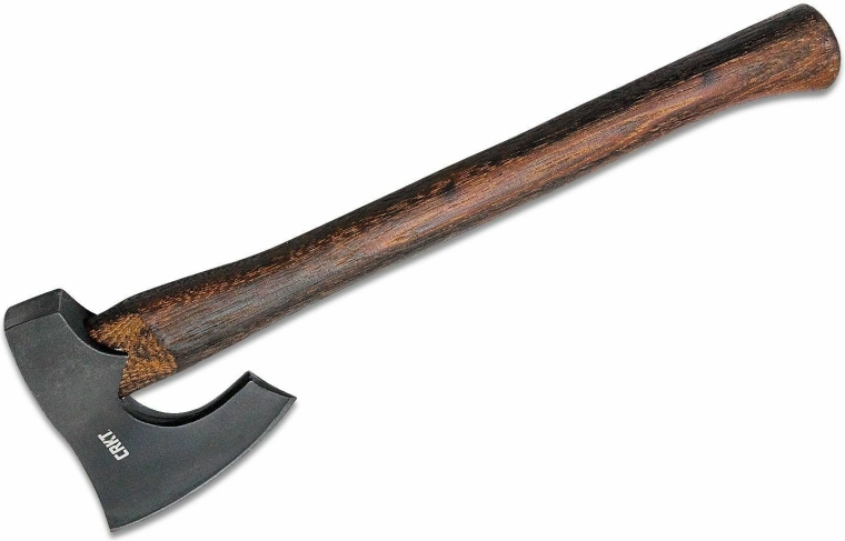 CRKT Freyr økse 820 g af kulstofstål med træskaft