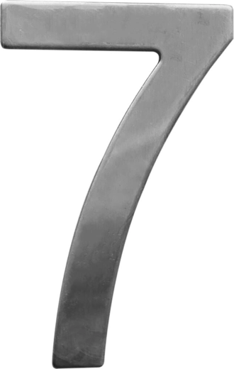 Husnummer STAR 7 i rustfrit stål 75 mm