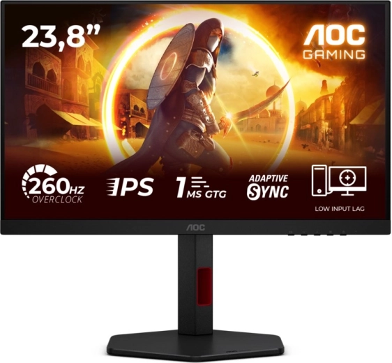 AOC 23,8" gamingmonitor Fast IPS 240 Hz med Pivot