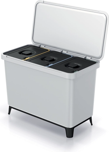 Prosperplast Systema sorteringsskraldespand 3×10 l, vægmonteret eller fritstående