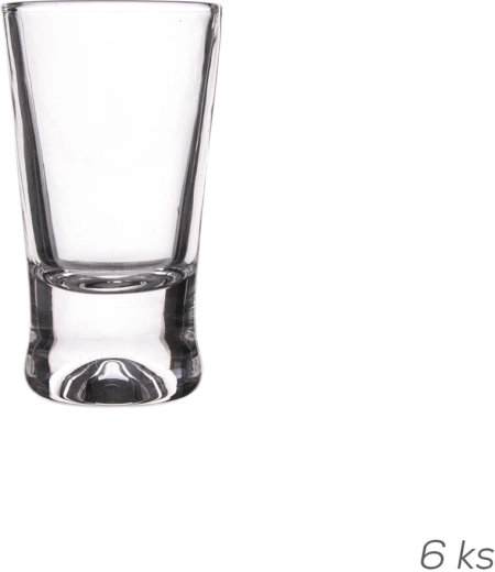 Glas shotsglas 0,025 l (6 stk.)