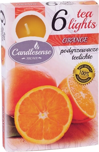 Duftende fyrfadslys Appelsin, 6 stk