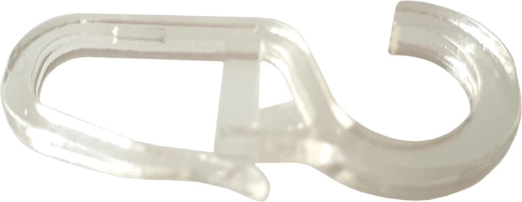 Gennemsigtige store gardinkroge (10 stk)