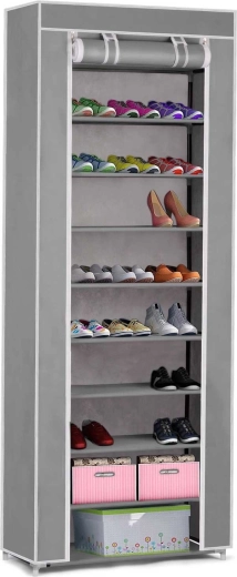 Tekstilskoskab Massido – grå