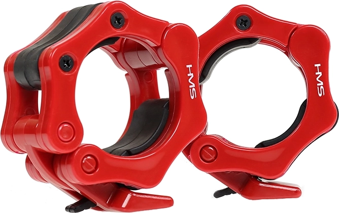 Låse til olympisk stang 50 mm HMS rød